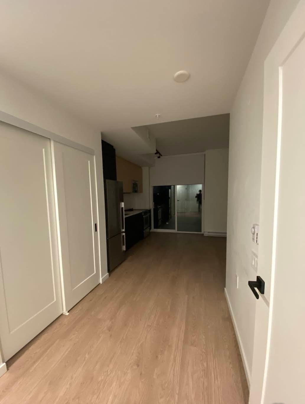 Modern kitchen in empty apartment
